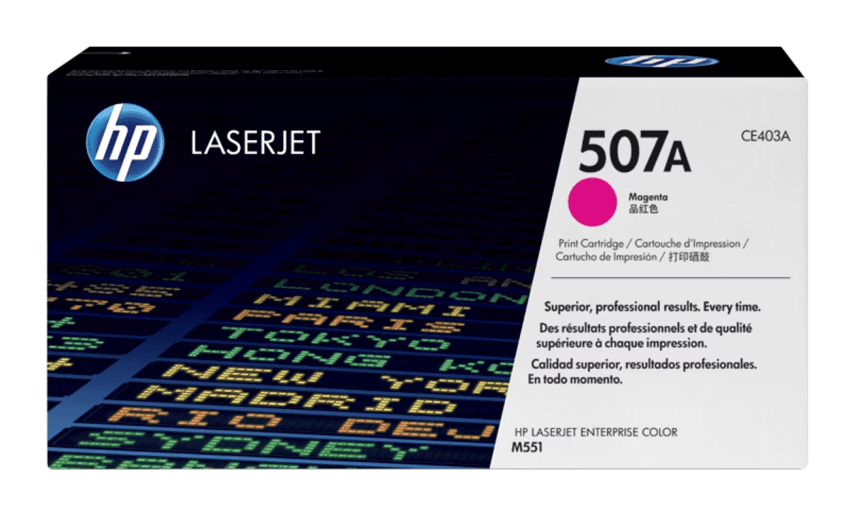 Cartucho de Tóner HP 507A Magenta LaserJet CE403A Blink Costa Rica Equipos Computo Tecnologia