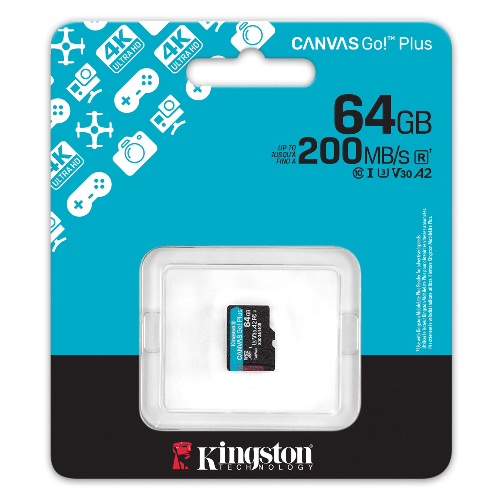 MicroSD Kingston Canvas Go Plus 64GB SDCG464GB 2 Blink Costa Rica Equipos Computo Tecnologia