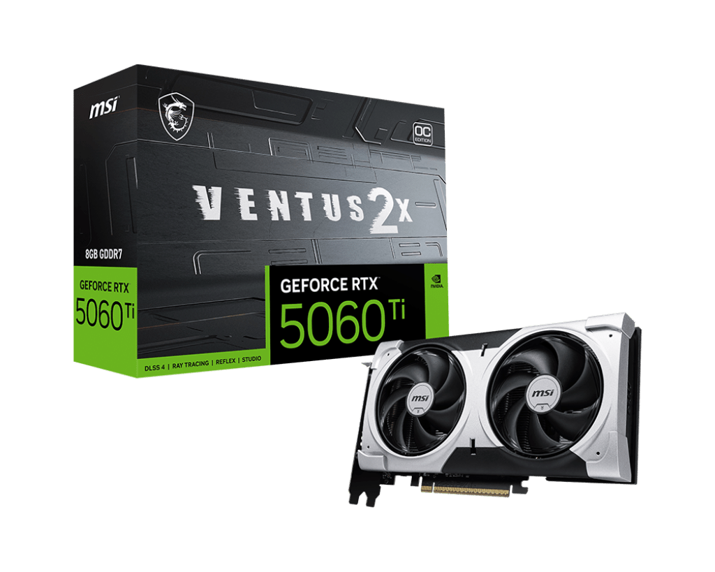 Tarjeta de Video MSI GeForce RTX 5060 Ti VENTUS 2X OC PLUS 8GB 491296992 Blink Costa Rica Equipos Computo Tecnologia