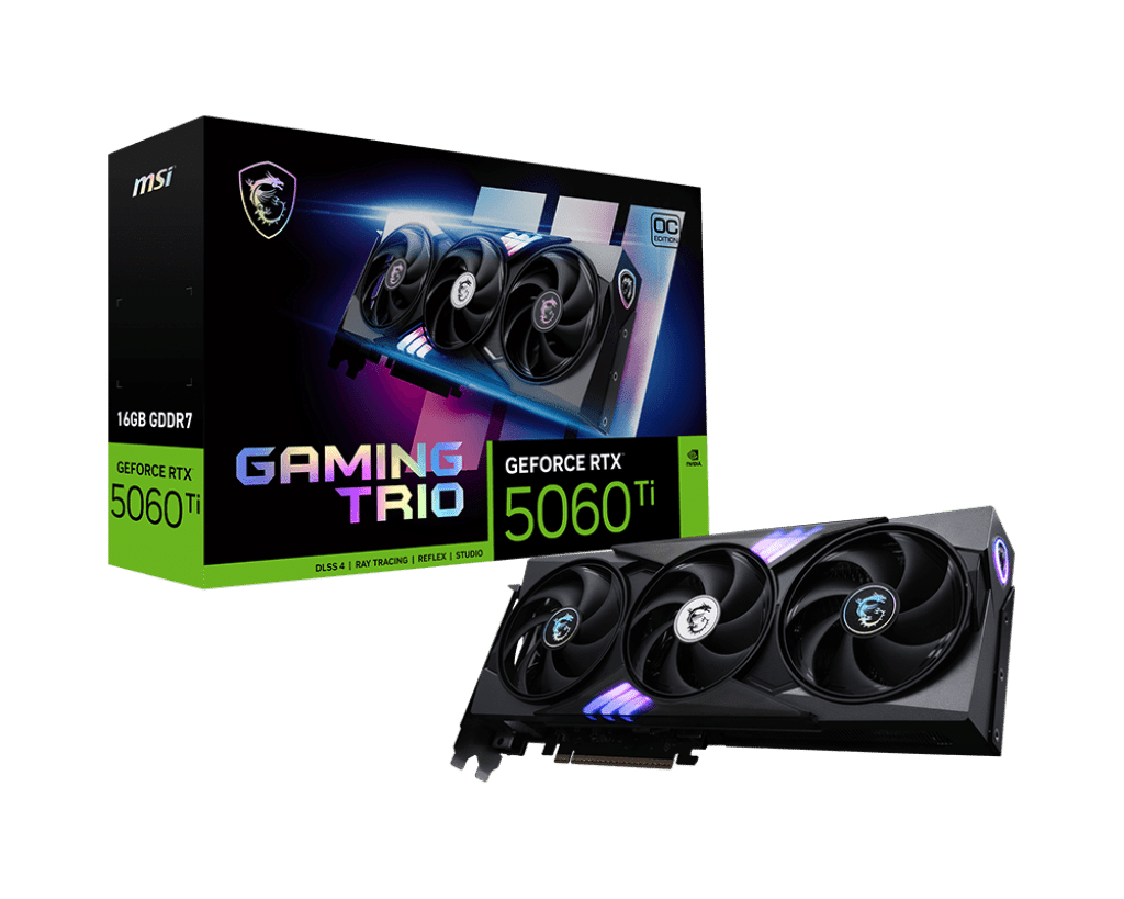 Tarjeta de Video MSI GeForce RTX 5060Ti GAMING TRIO OC 16GB 491301449 Blink Costa Rica Equipos Computo Tecnologia