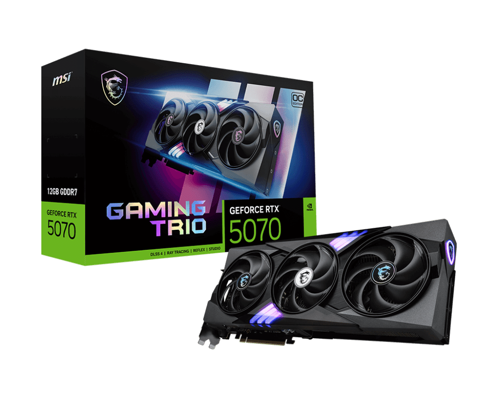 Tarjeta de Video MSI GeForce RTX 5070 GAMING TRIO OC 12GB 491316413 Blink Costa Rica Equipos Computo Tecnologia