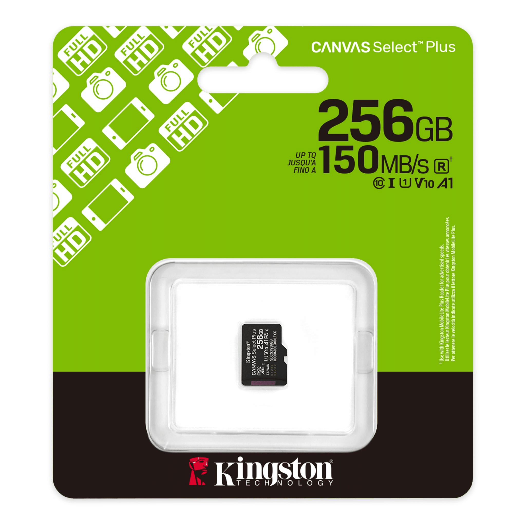 MicroSD Kingston Canvas Select Plus 256GB SDCS3256GB 2 Blink Costa Rica Equipos Computo Tecnologia