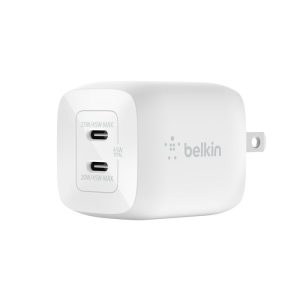 Cargador Belkin Universal 45w Carga Rápida 2USB-C BLANCO (WCH011dqWH)