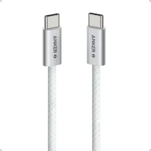 Cable Anker 1M USB-C/USB-C BLANCO (A8060H21)