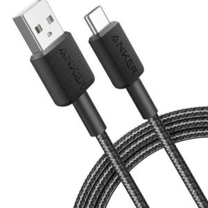 Cable Anker 1M 322 USB-A/USB-C NEGRO (A81H6H11)