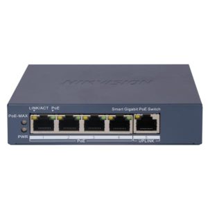 SWITCH HIKVISION DS-3E1505P-EI(O-STD) (E) 4 PUERTOS GIGABIT POE + 1 PUERTO GIGABIT RJ45 10/100/1000 MBPS ADMINISTRABLE (301802987)