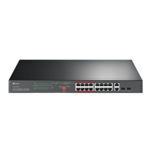 SWITCH TP LINK TL-SL1218MP(UN) 16 PUERTOS POE+ 10/100MBPS 2 PUERTOS GIGABIT RJ45 (TL-SL1218MP(UN))